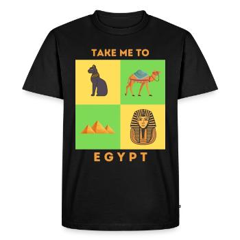 EMMÈNE-MOI EN ÉGYPTE - T-shirt Premium bio Homme - noir - Devant - Nico (187cm)