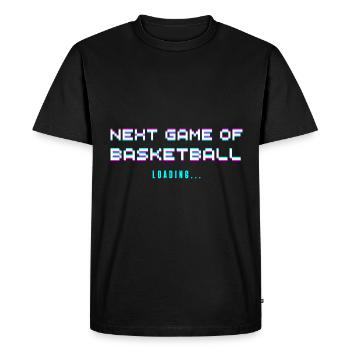 Gift basketball basketball funny sport passion - Men's Premium Organic T-Shirt - black - Front - Nico (187cm)