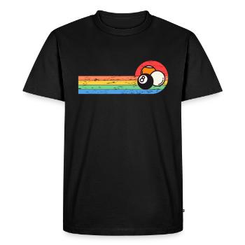 Billiards Vintage - Men's Premium Organic T-Shirt - black - Front - Nico (187cm)