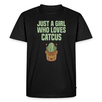 Cactus-plantes-jardinage - T-shirt Premium bio Homme - noir - Devant - Nico (187cm)