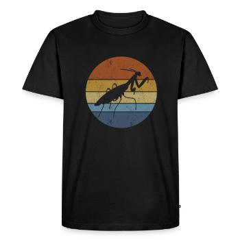 Praying mantis Insect lover Mantis - Men's Premium Organic T-Shirt - black - Front - Nico (187cm)