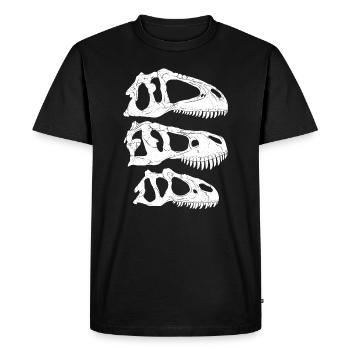 Giganotosaurus Tyrannosaurus Rex Allosaurus - T-shirt Premium bio Homme - noir - Devant - Nico (187cm)