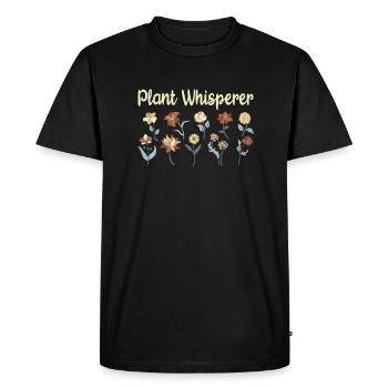 Plantes d’intérieur Collecteurs de plantes Jardinage - T-shirt Premium bio Homme - noir - Devant - Nico (187cm)