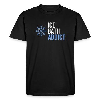 Bain de glace Sain Froid Natation Froid - T-shirt Premium bio Homme - noir - Devant - Nico (187cm)