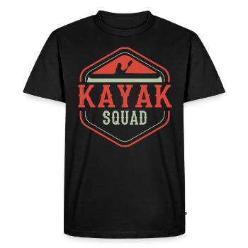 Kayak Squad Canoe Wildlife Nature Kayak - T-shirt Premium bio Homme - noir - Devant - Nico (187cm)