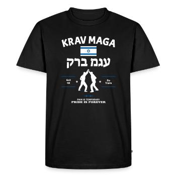 Krav Maga Fighter - Men's Premium Organic T-Shirt - black - Front - Nico (187cm)