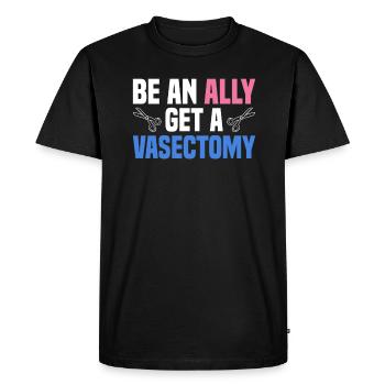 Vasectomy Operation Retirement - Men's Premium Organic T-Shirt - black - Front - Nico (187cm)