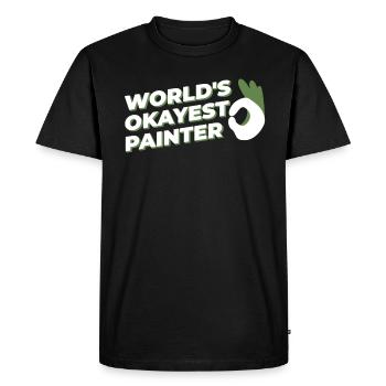 Peinture Art Peintre Artiste Art - T-shirt Premium bio Homme - noir - Devant - Nico (187cm)