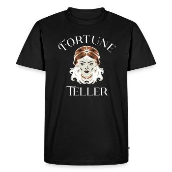 Boule de cristal de carte de tarot diseuse de bonne aventure - T-shirt Premium bio Homme - noir - Devant - Nico (187cm)