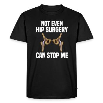 Hip Surgery Hip Surgery - Men's Premium Organic T-Shirt - black - Front - Nico (187cm)