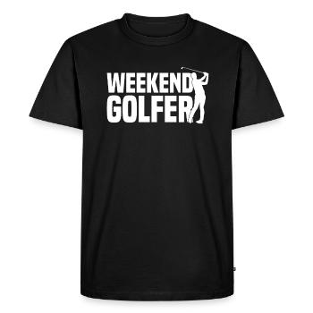 Golf Golf Balles de chariot Sport - T-shirt Premium bio Homme - noir - Devant - Nico (187cm)