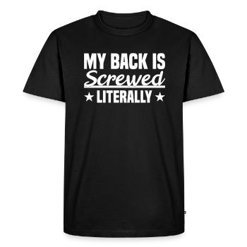 Chirurgie de la colonne vertébrale - T-shirt Premium bio Homme - noir - Devant - Nico (187cm)