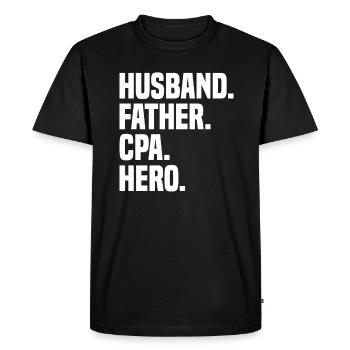 Auditor Accounting - Men's Premium Organic T-Shirt - black - Front - Nico (187cm)