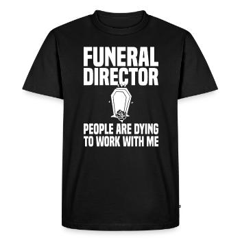 Funeral Funeral - Men's Premium Organic T-Shirt - black - Front - Nico (187cm)
