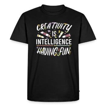 Peinture Art Peintre Artiste Art - T-shirt Premium bio Homme - noir - Devant - Nico (187cm)