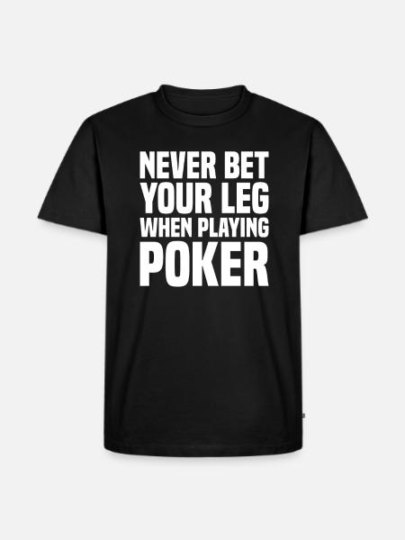 Bein Amputation Prothese Rollstuhl - Männer Premium Bio T-Shirt - Schwarz