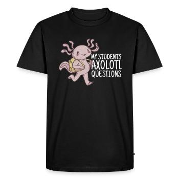 Art teacher School of Painting Artist Brushes - Men's Premium Organic T-Shirt - black - Front - Nico (187cm)
