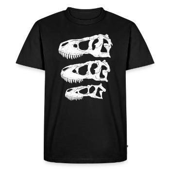 Daspletosaurus Tarbosaurus Tyrannosaurus Rex - T-shirt Premium bio Homme - noir - Devant - Nico (187cm)