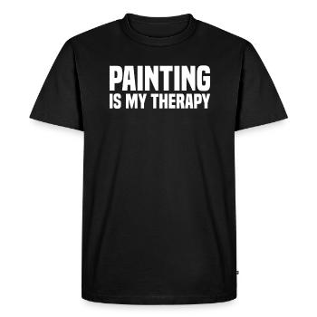 Peinture Art Peintre Artiste Art - T-shirt Premium bio Homme - noir - Devant - Nico (187cm)