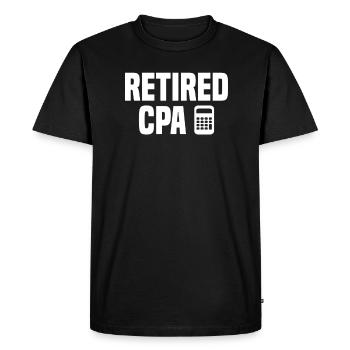 Préparation de la saison des impôts agréée à l’examen de comptabilité CPA - T-shirt Premium bio Homme - noir - Devant - Nico (187cm)