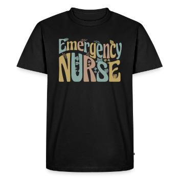 Infirmière d’urgence Er Infirmières médicales Soins infirmiers - T-shirt Premium bio Homme - noir - Devant - Nico (187cm)