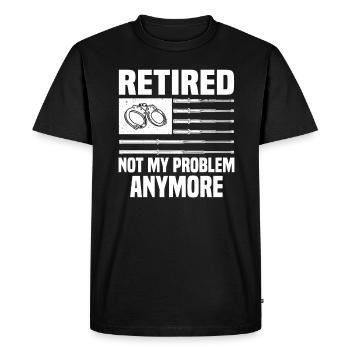 Deputy Sheriff Police Law Officer Guard - Men's Premium Organic T-Shirt - black - Front - Nico (187cm)