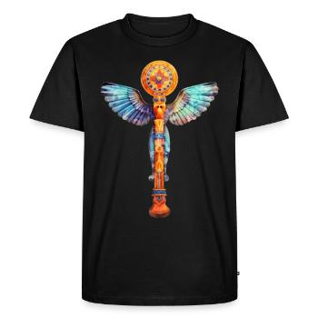 Symbole égyptien - T-shirt Premium bio Homme - noir - Devant - Nico (187cm)