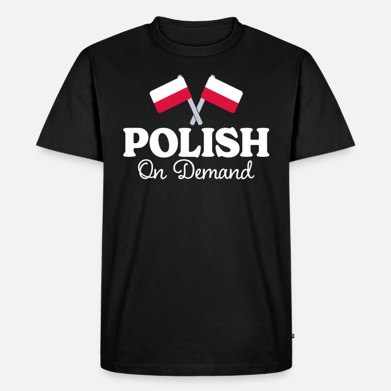 Polnisch Übersetzer Polnisch Dolmetscher - Männer Premium Bio T-Shirt - Schwarz