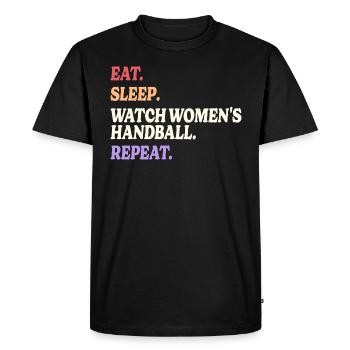 Humor Sport Women's Handball - Men's Premium Organic T-Shirt - black - Front - Nico (187cm)