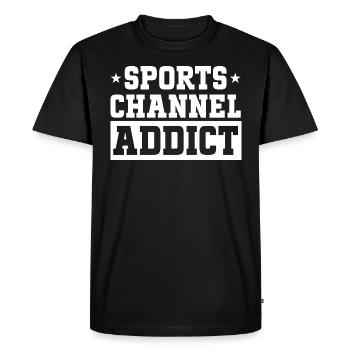 Fan Sport Adore Regarder Le Sport - T-shirt Premium bio Homme - noir - Devant - Nico (187cm)