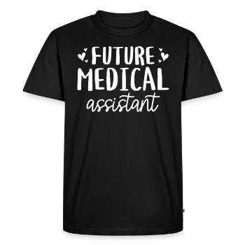 Future Assistante Médicale Certifiée - T-shirt Premium bio Homme - noir - Devant - Nico (187cm)