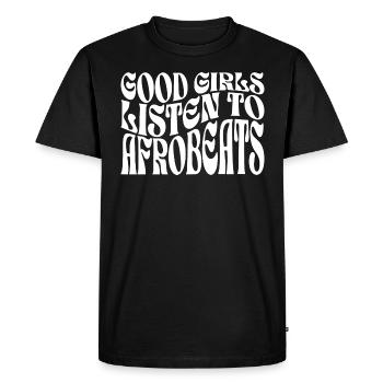 Filles Écoutent De Afrobeats Musique - T-shirt Premium bio Homme - noir - Devant - Nico (187cm)