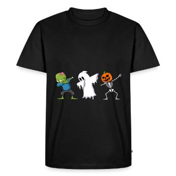 Ghost Hour Zombie Ghost Skeleton Halloween - Men's Premium Organic T-Shirt - black - Front - Nico (187cm)