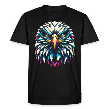 Polygone de l’aigle - T-shirt Premium bio Homme - noir - Devant - Nico (187cm)