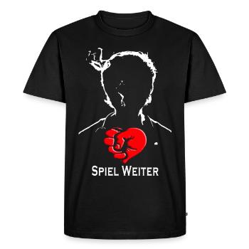 Spiel Weiter Grafik - T-shirt Premium bio Homme - noir - Devant - Nico (187cm)