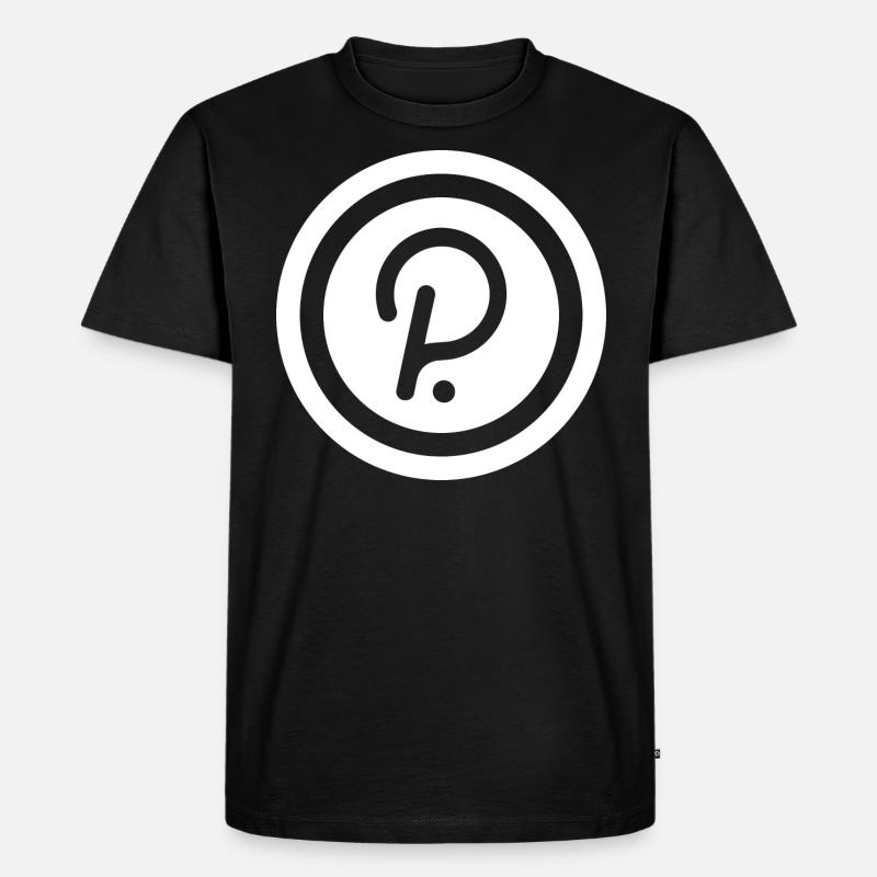Polkadot - Männer Premium Bio T-Shirt - Schwarz