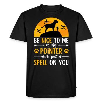 Deutsch Pointer Halloween Costume Chien - T-shirt Premium bio Homme - noir - Devant - Nico (187cm)