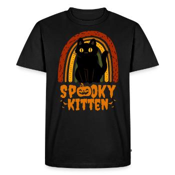 Halloween Cat for Halloween - Men's Premium Organic T-Shirt - black - Front - Nico (187cm)