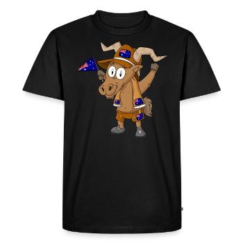 Australie Capricorne Fan - T-shirt Premium bio Homme - noir - Devant - Nico (187cm)
