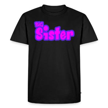 Big Sis Older Sister Sibling Family - Men's Premium Organic T-Shirt - black - Front - Nico (187cm)