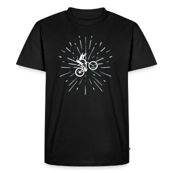 Mountainbike life - Männer Premium Bio T-Shirt - Schwarz - Vorne - Nico (187cm)