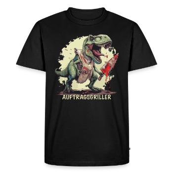 BBQ Contract Griller Dino T Rex - T-shirt Premium bio Homme - noir - Devant - Nico (187cm)