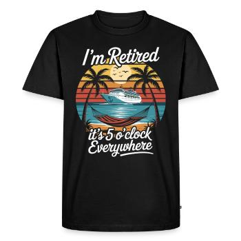 Summer Cruise 2025 Retreat - Men's Premium Organic T-Shirt - black - Front - Nico (187cm)