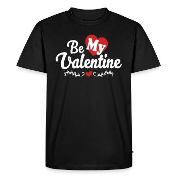 Be My Valentine Valentinstag Geschenk - T-shirt Premium bio Homme - noir - Devant - Nico (187cm)