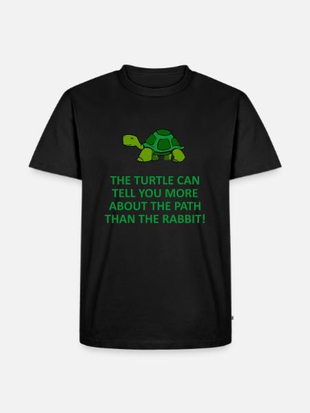 turtle - Men's Premium Organic T-Shirt - black