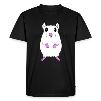 souris - T-shirt Premium bio Homme - noir - Devant - Nico (187cm)
