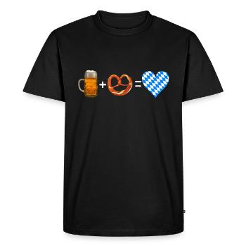 Bière et Breze Bayern - T-shirt Premium bio Homme - noir - Devant - Nico (187cm)