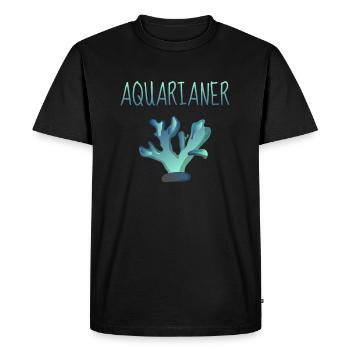 Aquarium Coral Coral Reef Aquarists - Men's Premium Organic T-Shirt - black - Front - Nico (187cm)