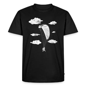 Parapente Parapente Pilote Cadeau - T-shirt Premium bio Homme - noir - Devant - Nico (187cm)