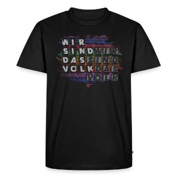 Nous sommes le peuple - T-shirt Premium bio Homme - noir - Devant - Nico (187cm)